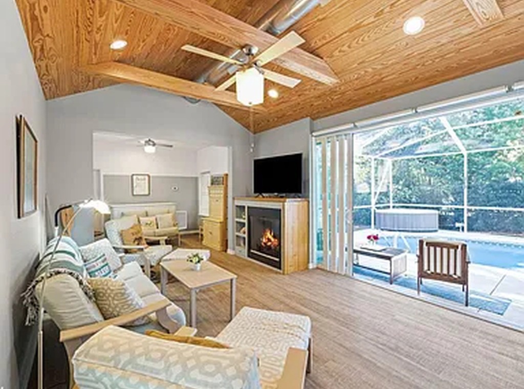 Guest Bedroom w/ pool view