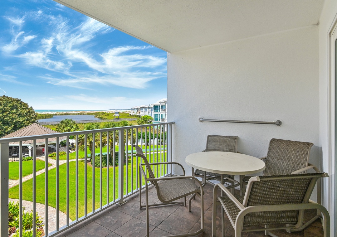 Views of the waterways and East Pass where the dolphins play!