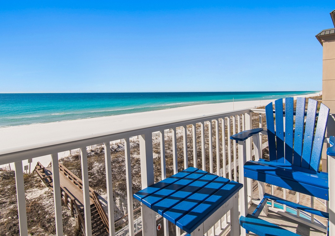 Stunning views from the balcony at Island Princess 506