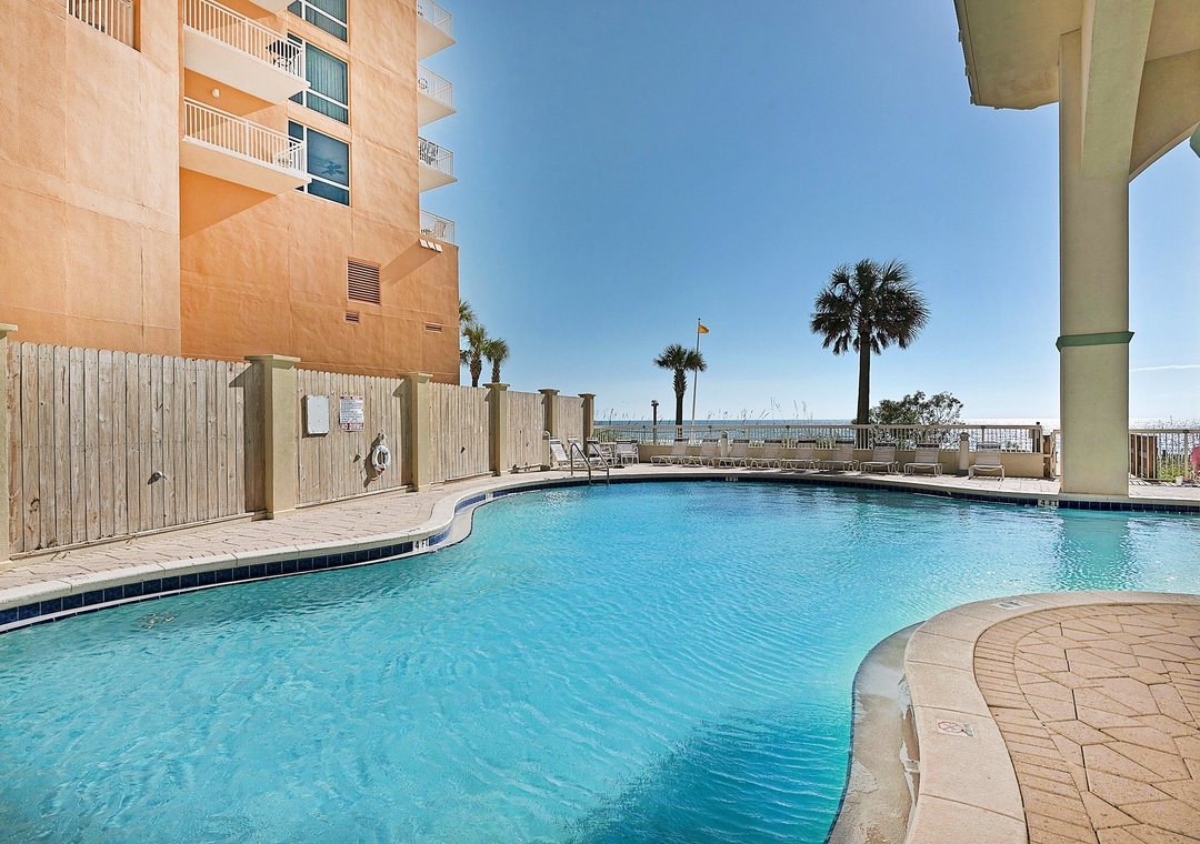 Beach side swimming pool