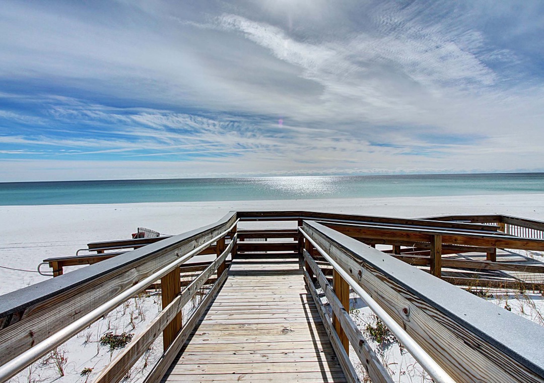 Head to the beach - just steps away