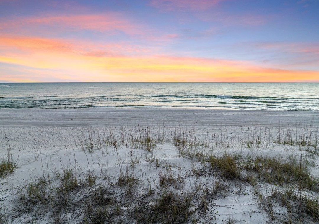 Walk to the beach for the sunset