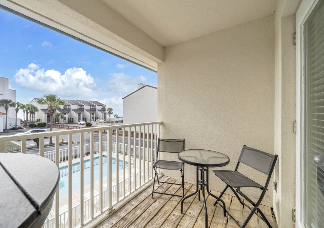 Palm Grove at Sago Sands Unit A balcony