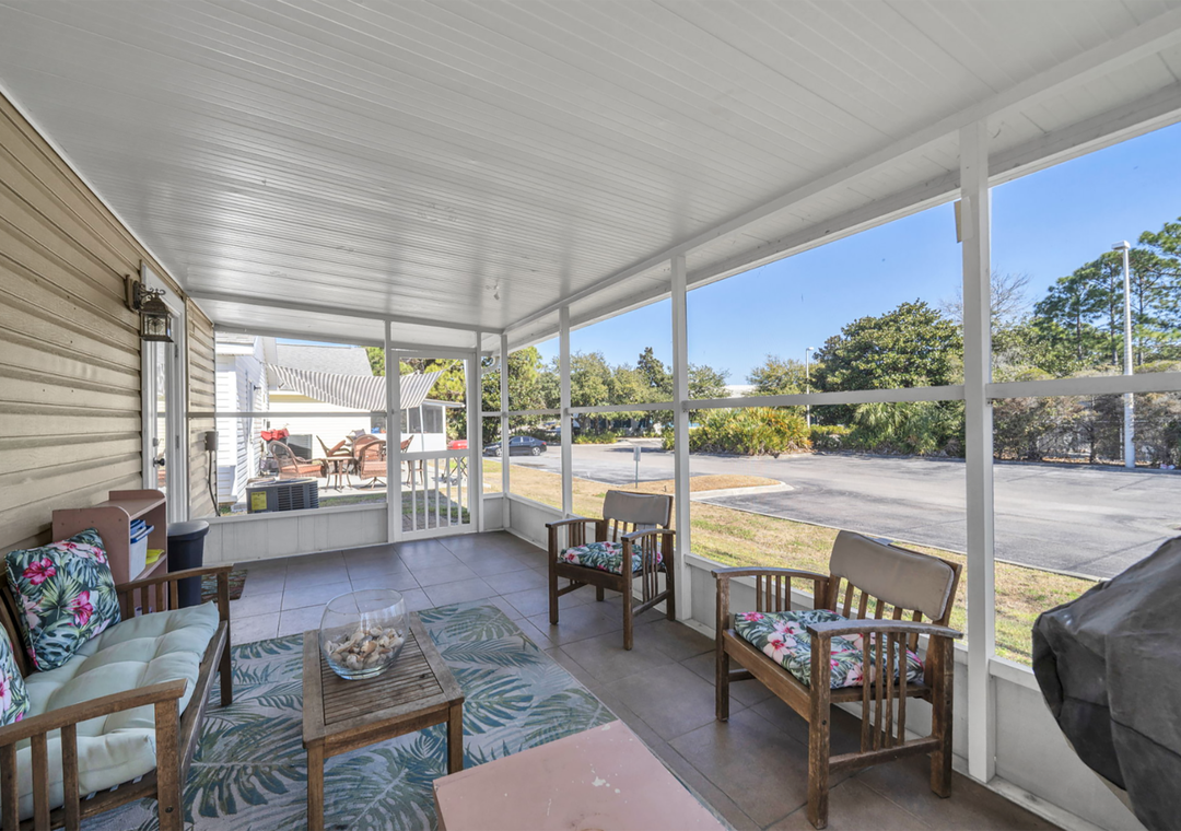 Jade Shell Screened in patio
