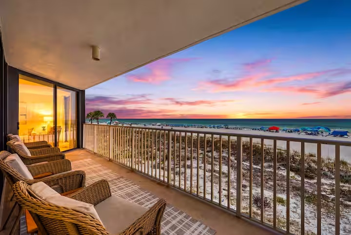 Step out onto your balcony-watch the sunset