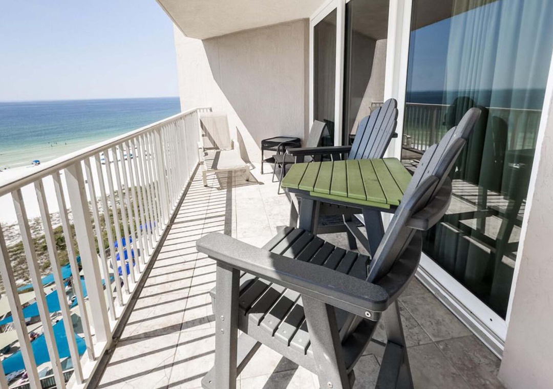 Private balcony with Gulf views