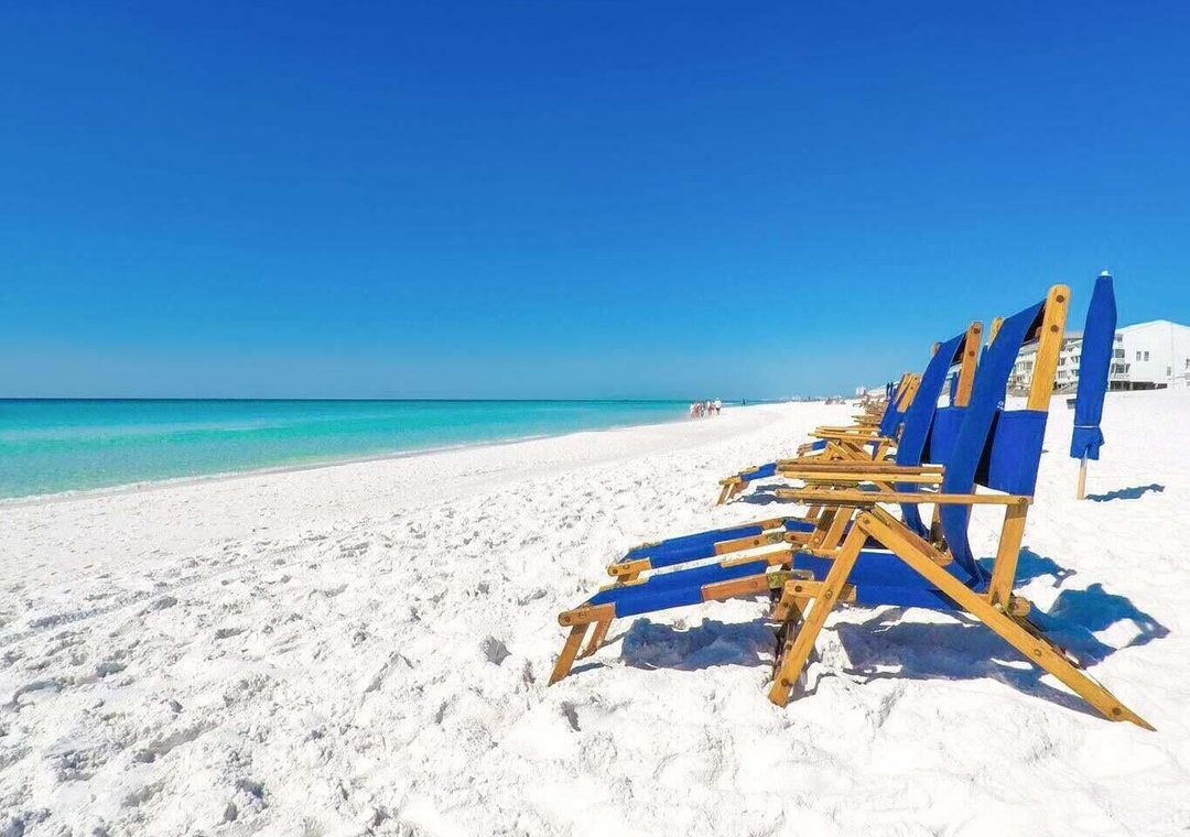 Enjoy the white sand beach!