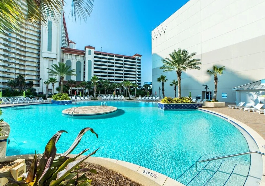 Refreshing Tropical Poolside Paradise