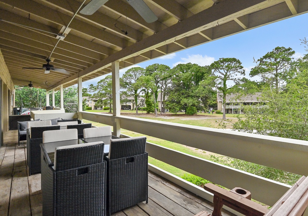 Seascape Golf Villas 22D- Paws & Putts by the Sea balcony