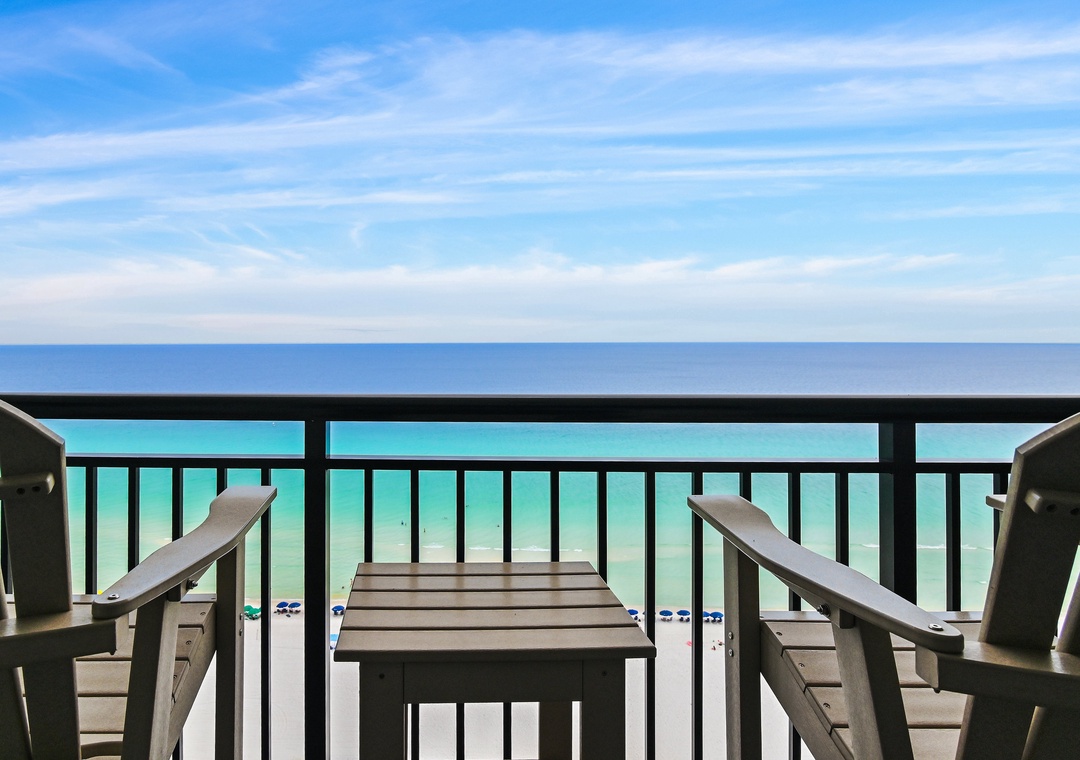 Relax and Enjoy the gulf views from your balcony