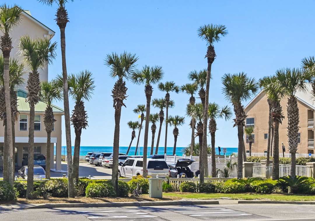 Walk across to beach