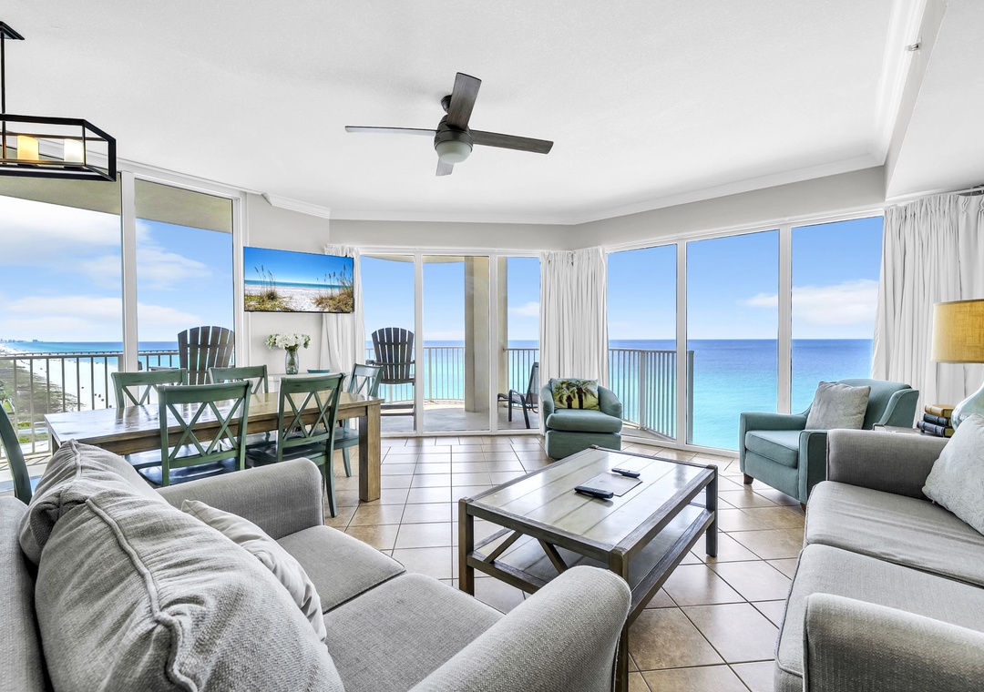 Wrap around windows for beautiful views