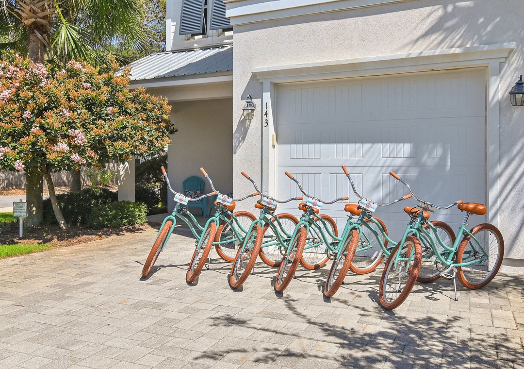 Six bikes for family fun