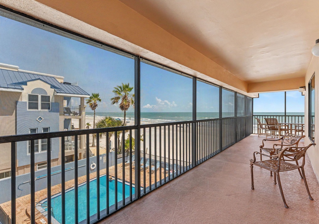 Beach and Pool Views to the South