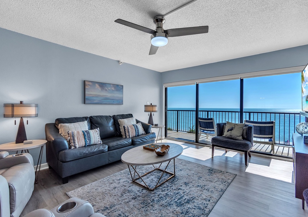 Living Room with Balcony Access