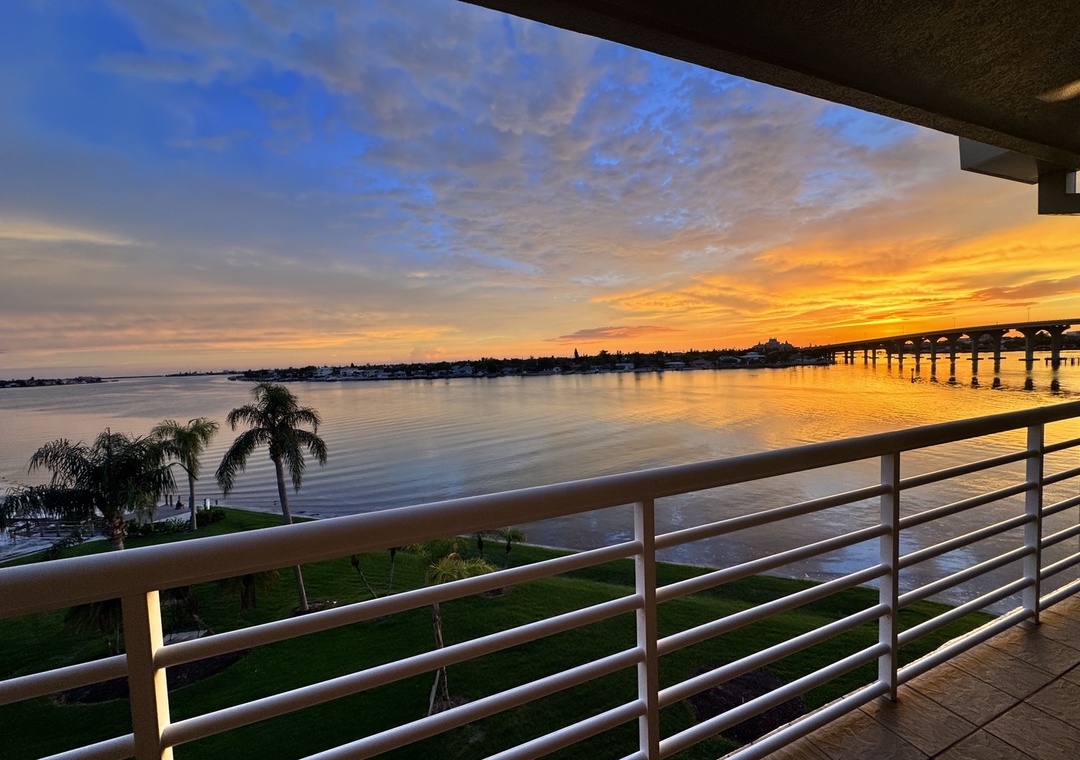 Incredible Evening Views from the Balcony