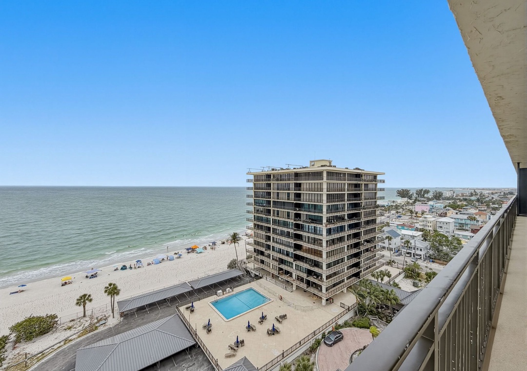 Beach and Pool Deck Views