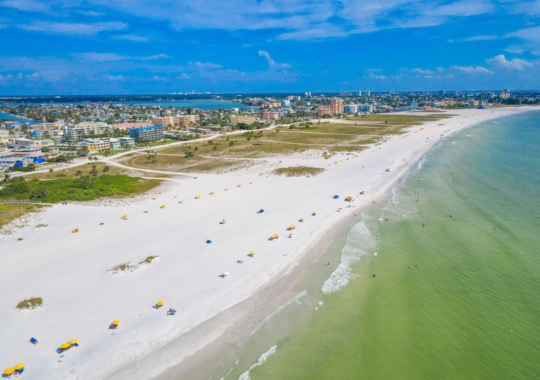 Treasure Island Beach Just Steps Away
