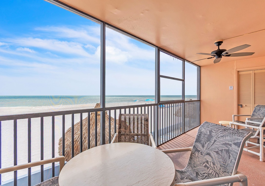 Unobstructed Views of the Gulf and Beach from your Balcony