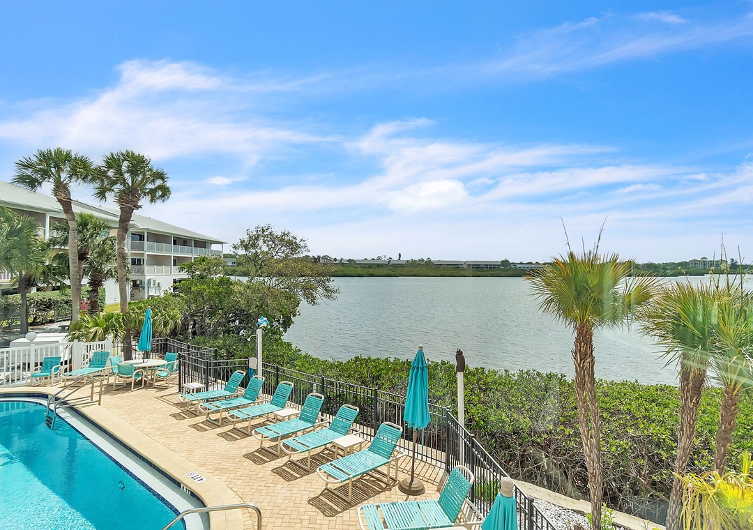 Pool Deck on the Intracoastal Waterway