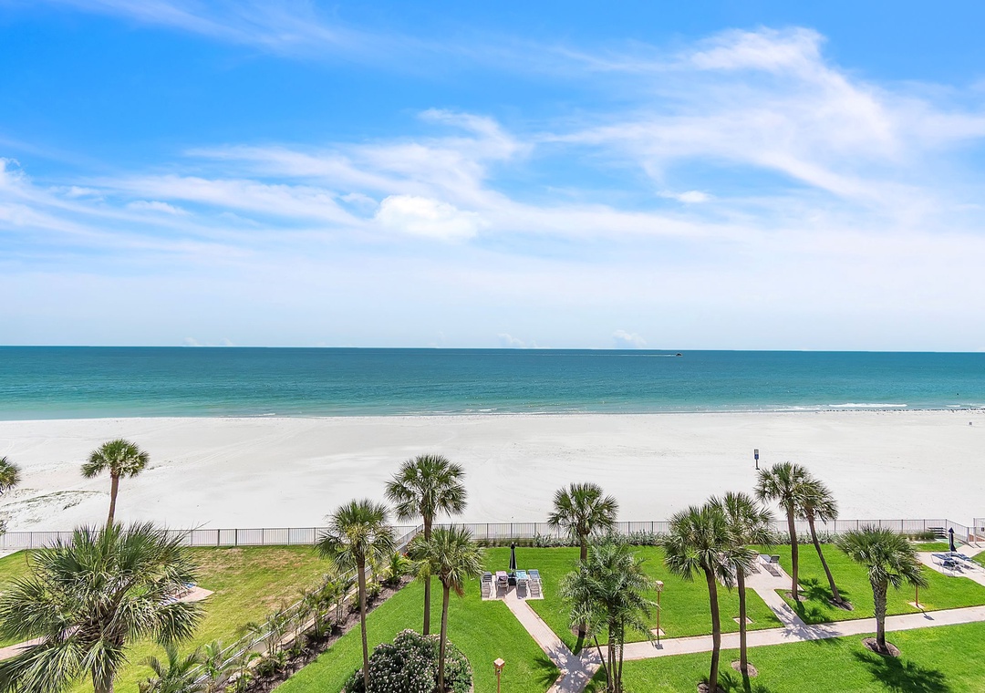 Stunning Views of the Beach, Gulf and Grounds of Redington Towers