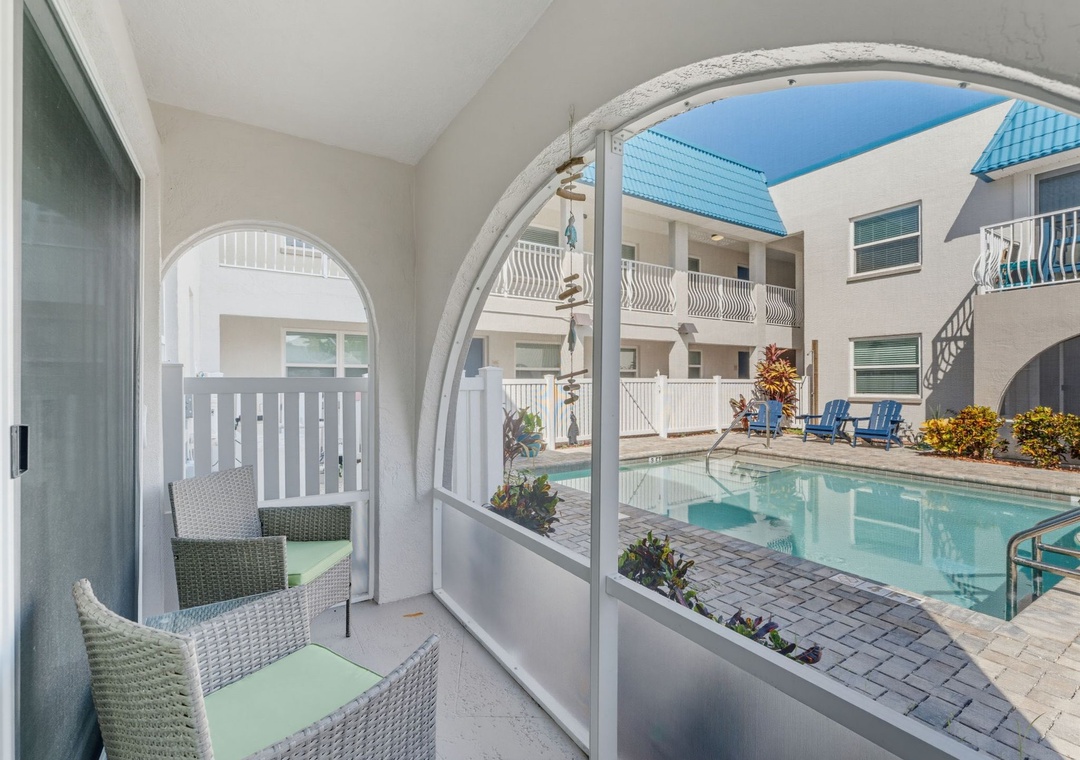 Patio with Easy Pool Access