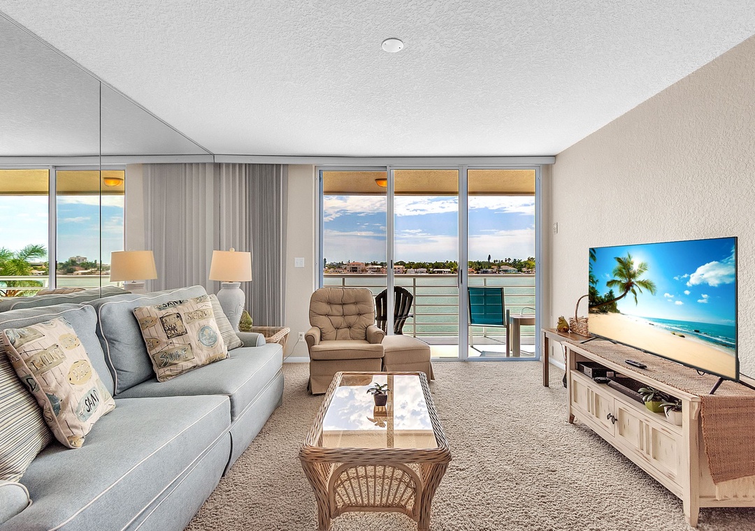 Living Room with Balcony Access