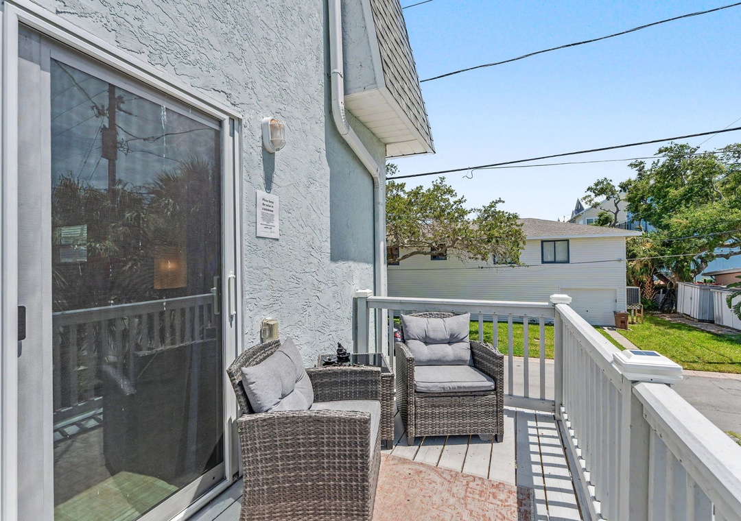Private Balcony off Living Area - 2nd Level