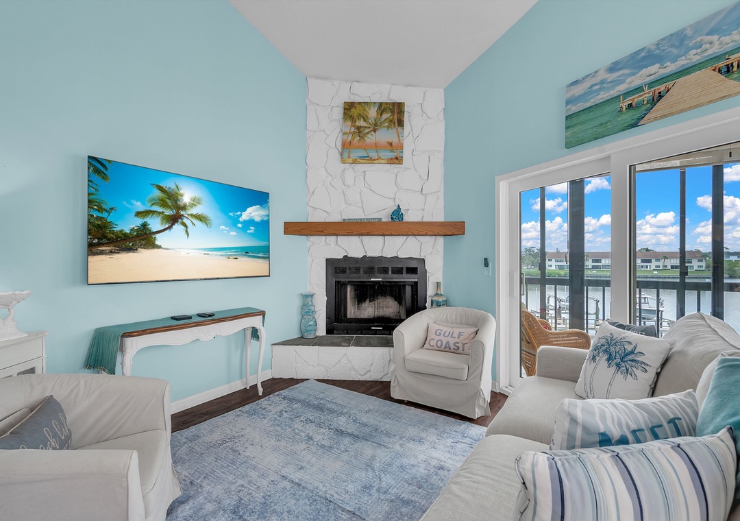 Spacious Living Area with Balcony Access - Main Level