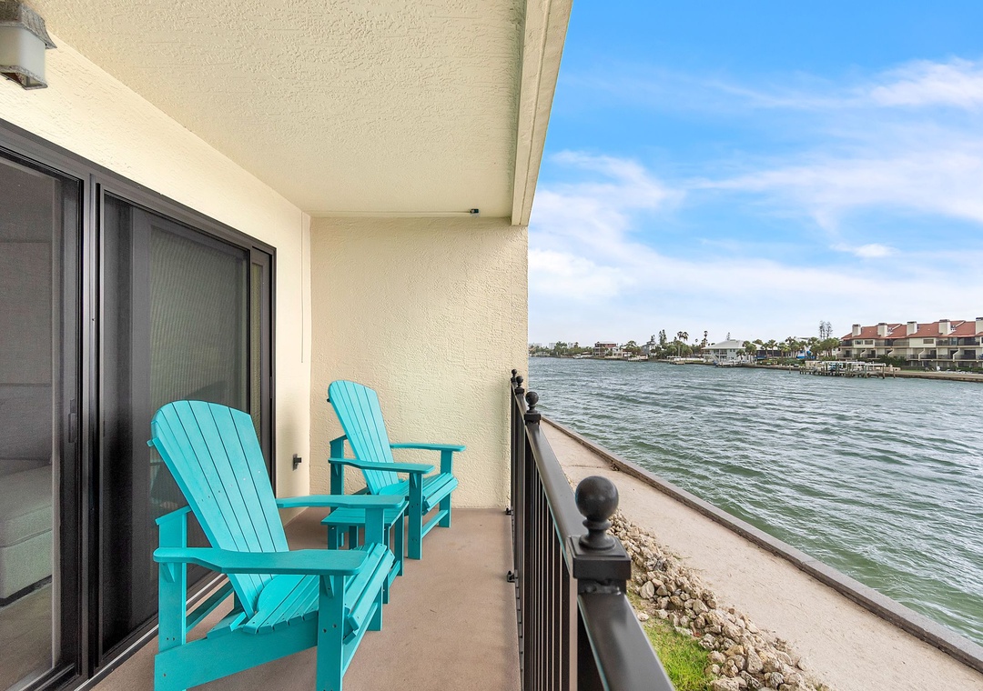 Watch the Boats and Dolphins from your Private Balcony