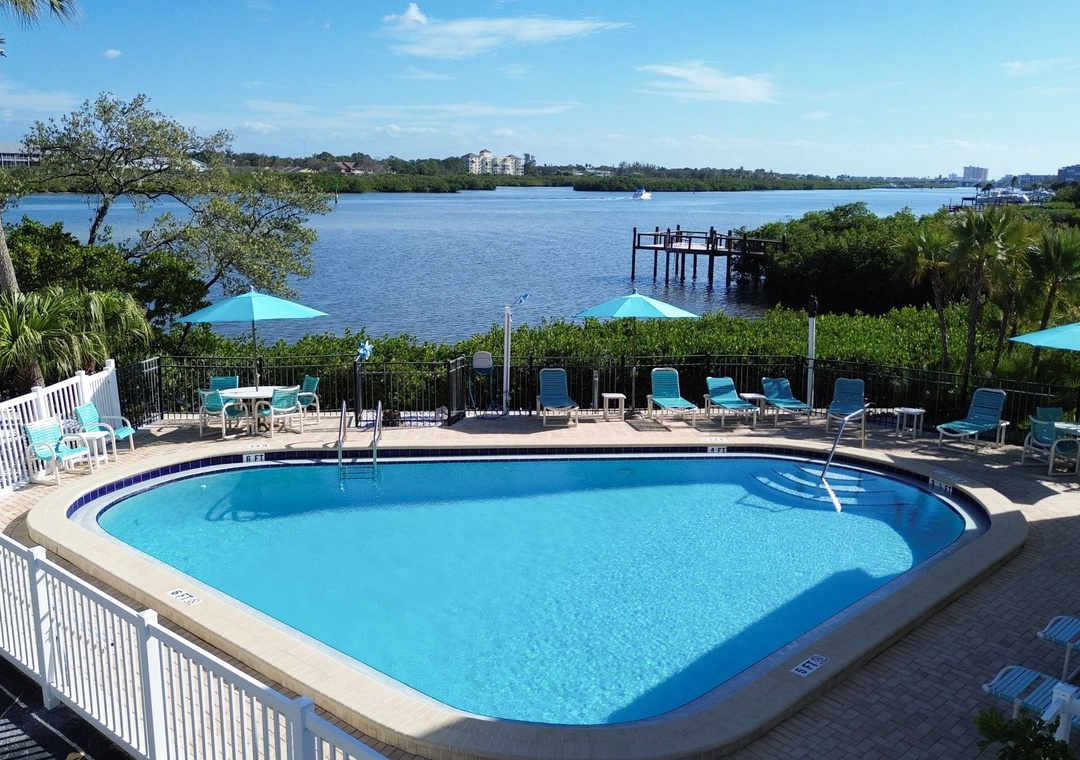 Waterside Pool Deck at Bayview Villas