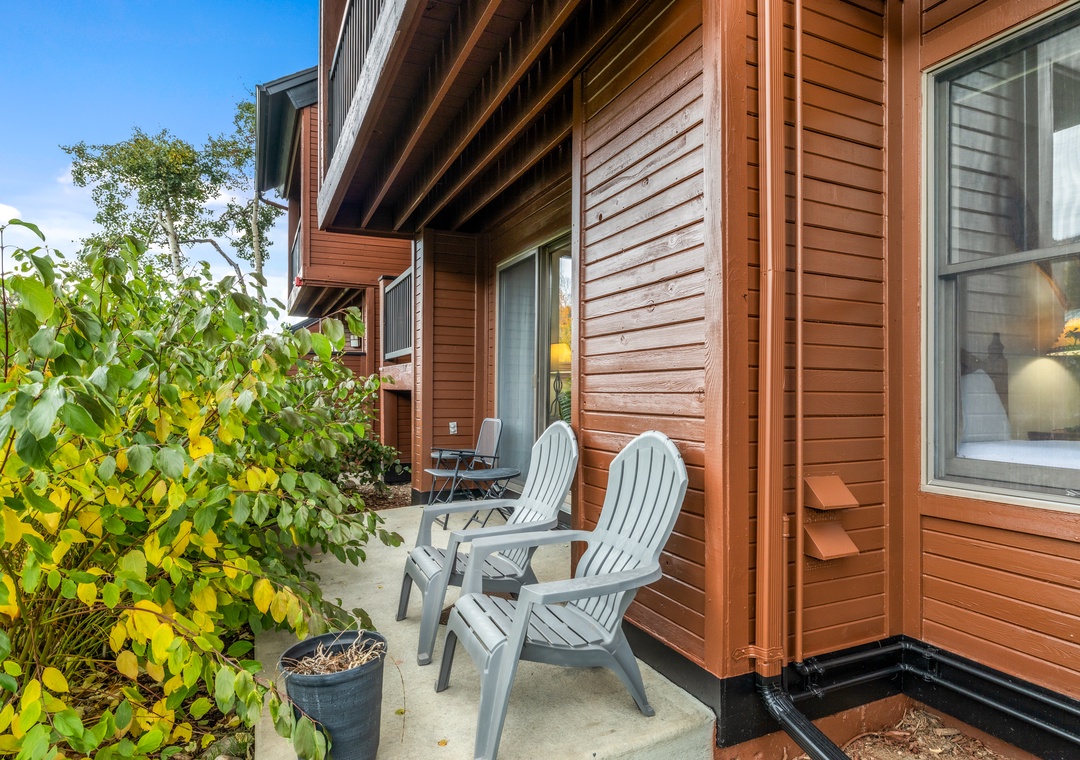 Outdoor seating area