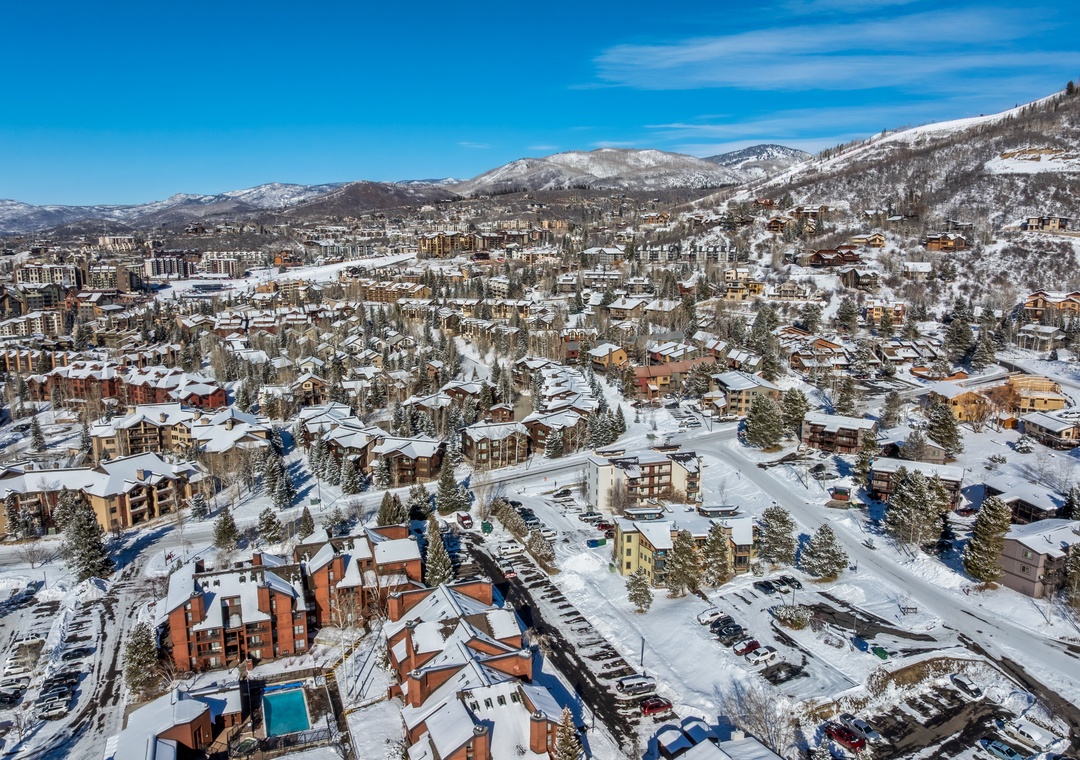 Drone shot of the surrounding area