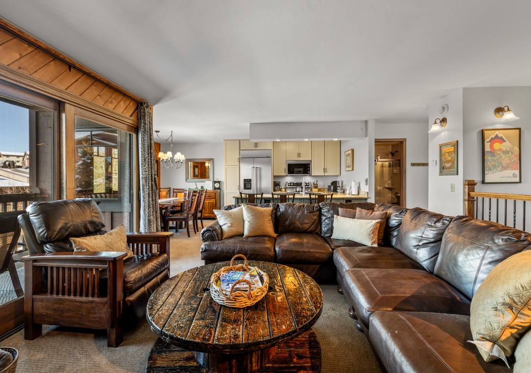 Living Area & Kitchen