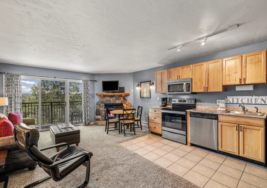 Open Kitchen and Living Room