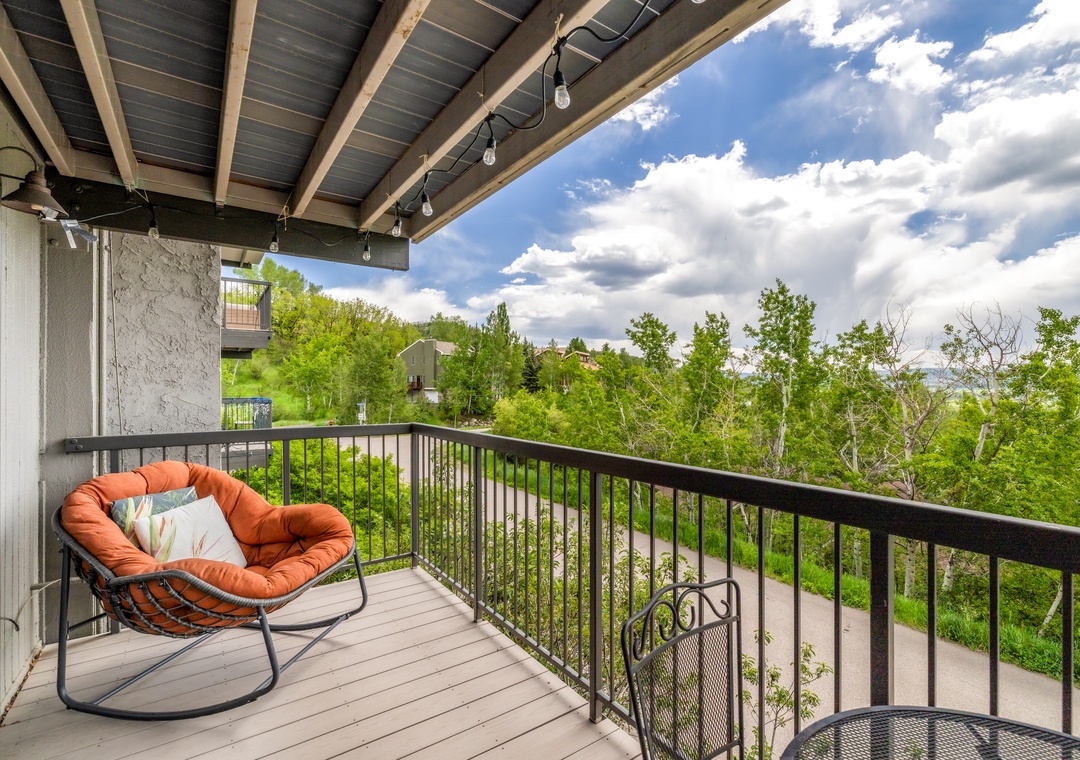 Private Patio with Valley views