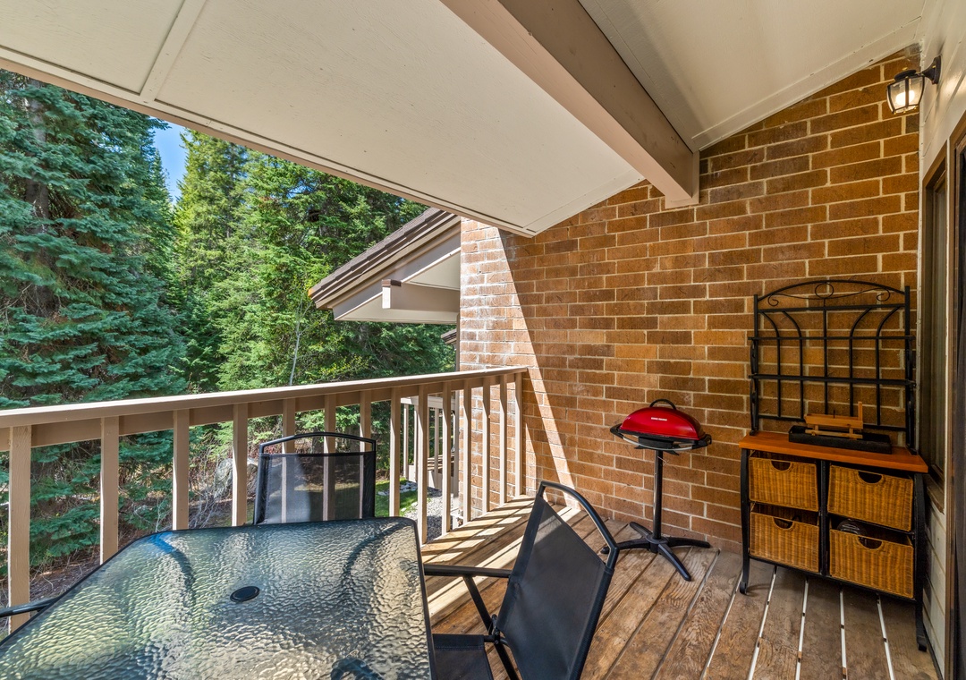 Private Patio + Electric Grill