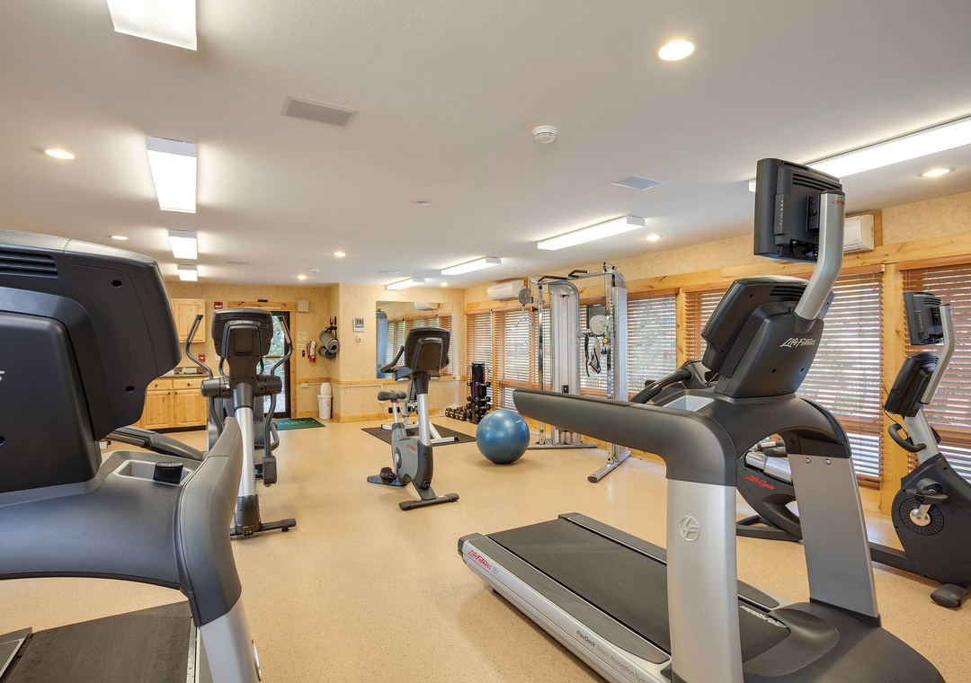 Fully-equipped fitness center