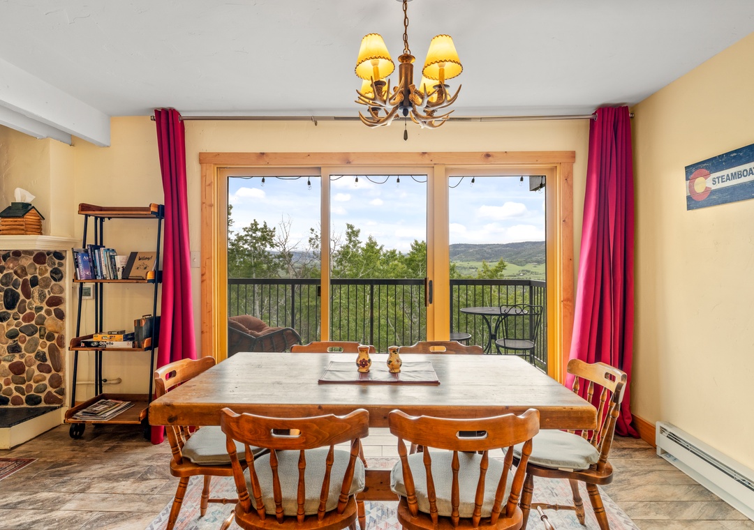 Dining Room with gorgeous Valley views