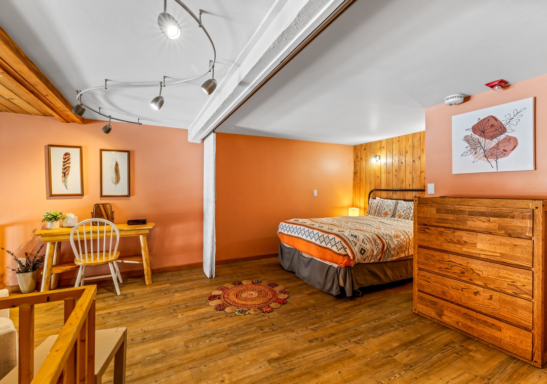 Cozy loft bedroom