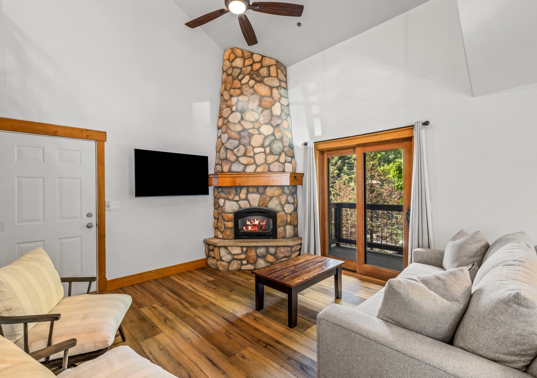 Living Area with Fireplace