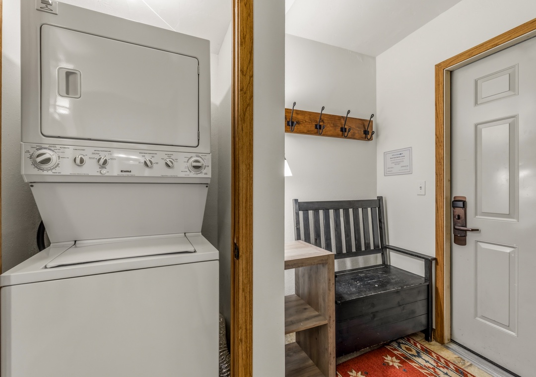Entryway and In Unit Laundry