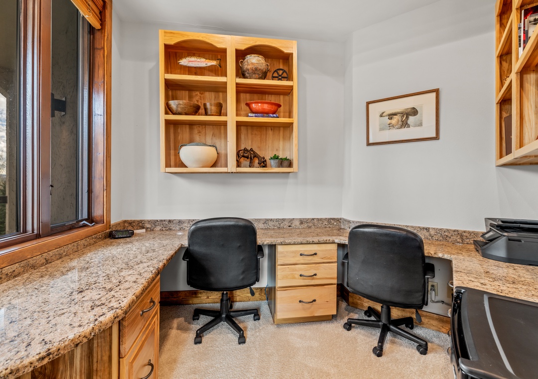 Large in-condo office off the living area
