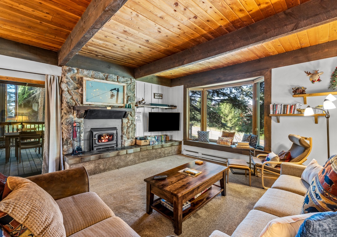 Living Area with Fireplace