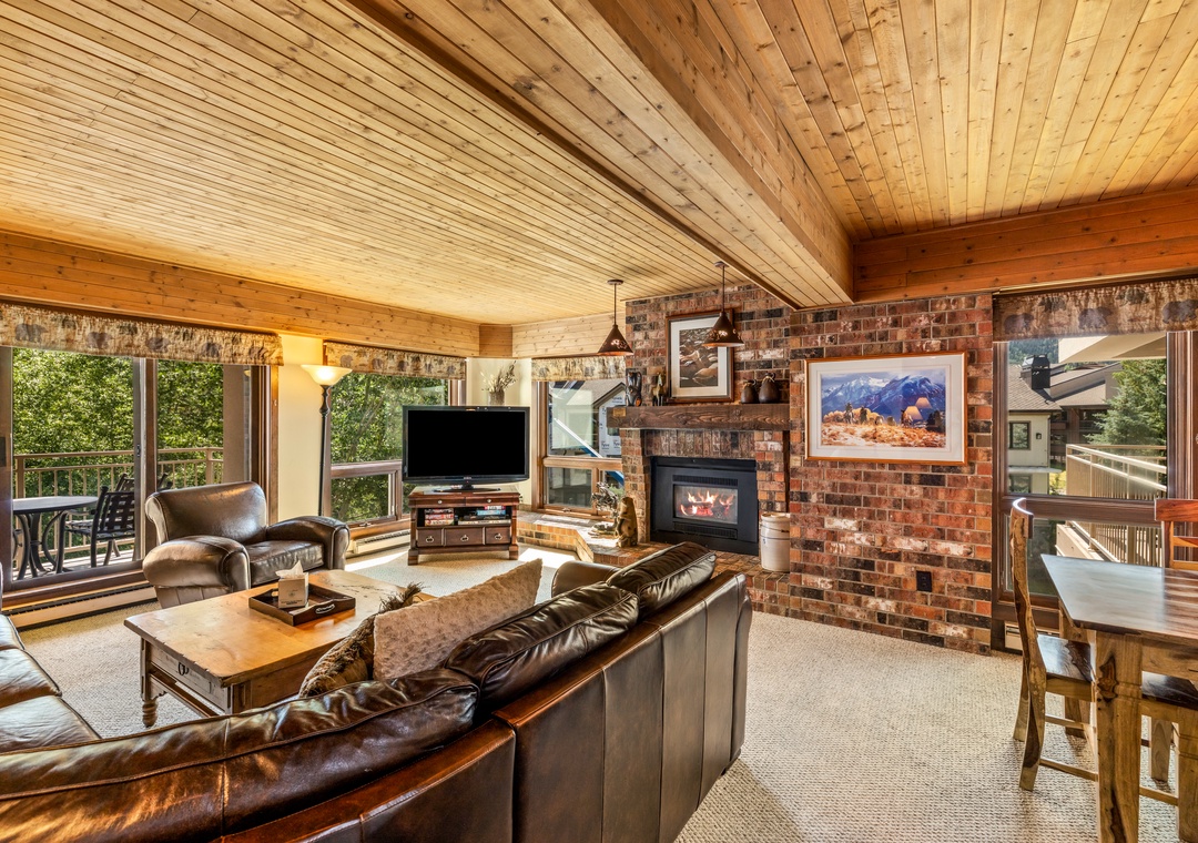 Living Area with Fireplace