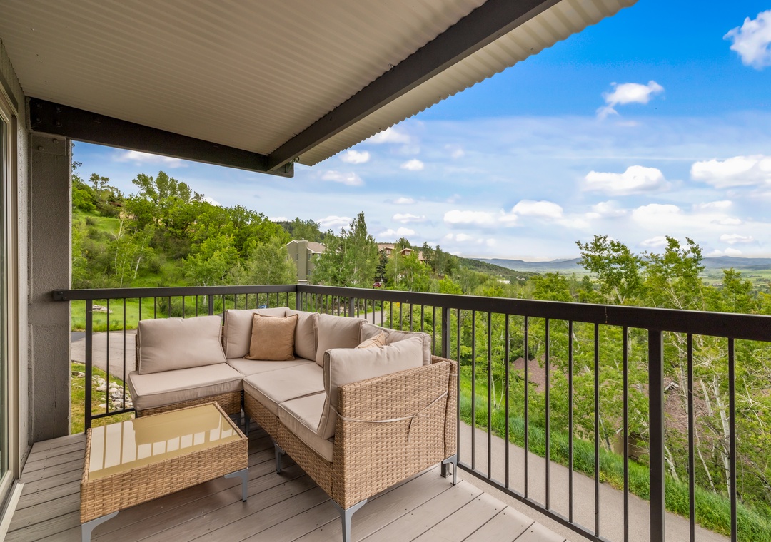 Patio with Sweeping Valley Views