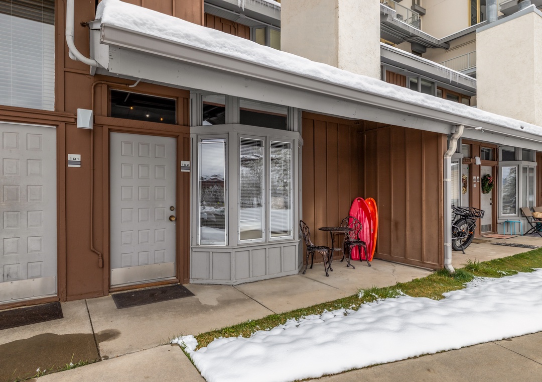 Ground-level entrance