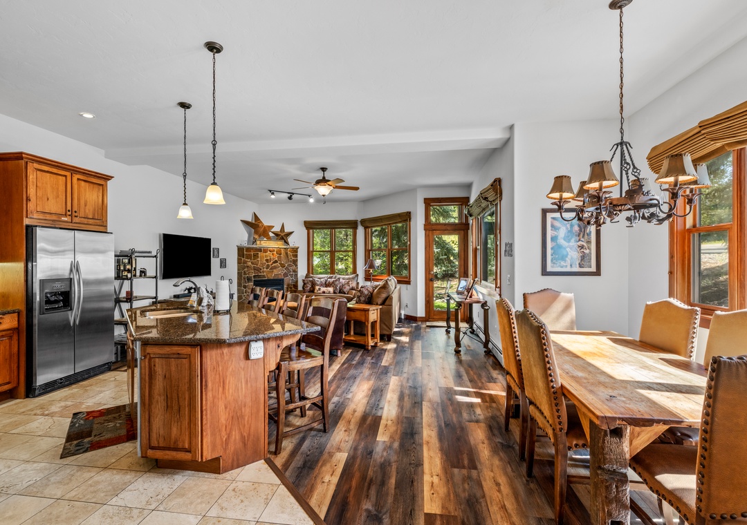 Open Concept Living, Kitchen, and Dining