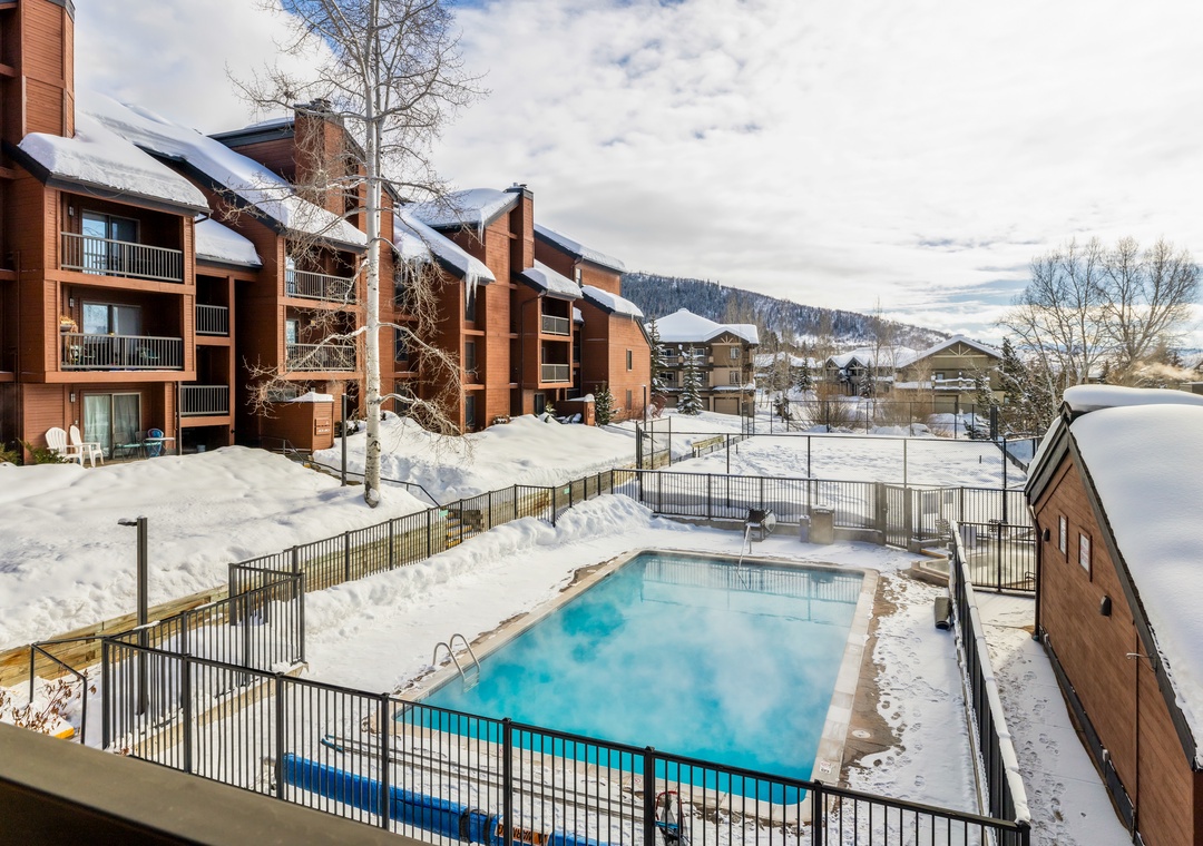 Timber Run Community Pool Winter