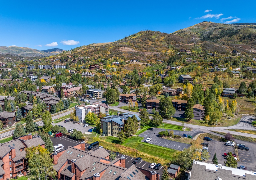 Drone shot of Mt Werner